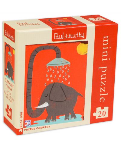 Мини пъзел New York Puzzle от 20 части - Слон - 1