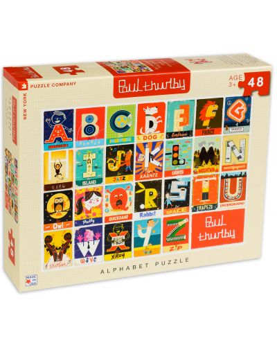 Пъзел New York Puzzle от 48 части - Азбука - 2
