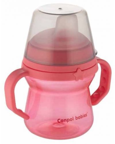 Неразливаща се чаша Canpol - 150  ml, розова - 3