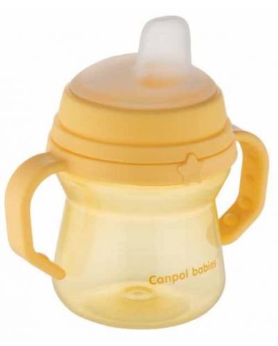 Неразливаща се чаша Canpol - 150  ml, жълта - 4