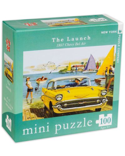 Мини пъзел New York Puzzle от 100 части - Старта, Chevy Bel Air, 1957 - 2