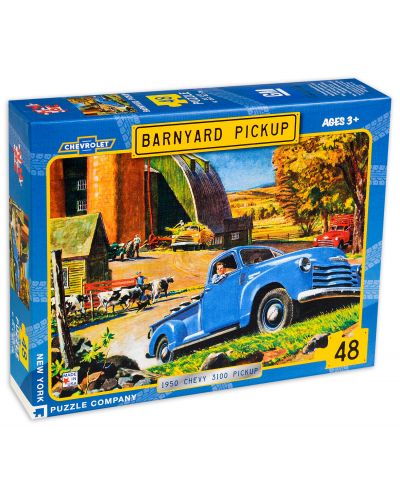 Пъзел New York Puzzle от 48 части - Barnyard Pickup - 2
