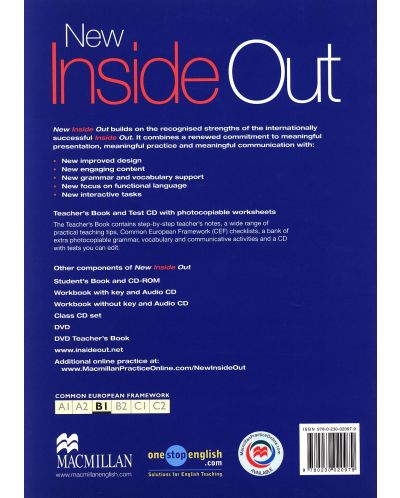 New Inside Out Intermediate: Teacher's Book / Английски език (Книга за учителя) - 2