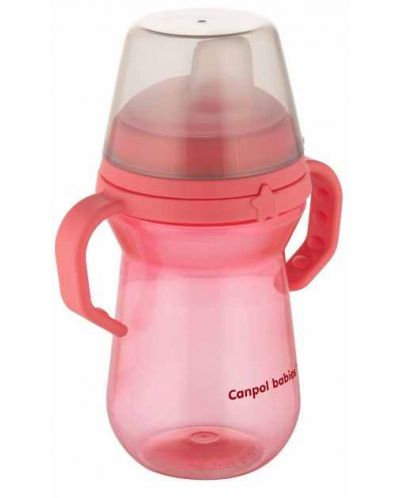 Неразливаща се чаша Canpol - 250  ml, розова - 3