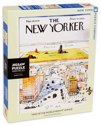 Пъзел New York Puzzle от 1000 части - Поглед към света - 2