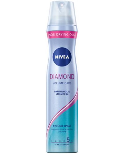 Nivea Diamond Лак за коса Volume Care, 250 ml - 1