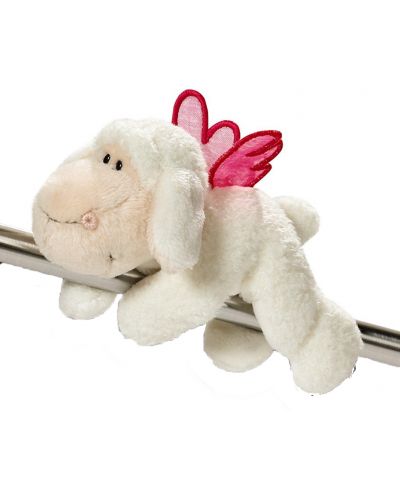 Плюшена играчка Nici - овцата Jolly с магнити и послание Be happy - 1