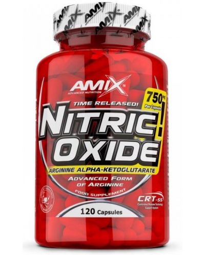 Nitric Oxide, 750 mg, 120 капсули, Amix - 1