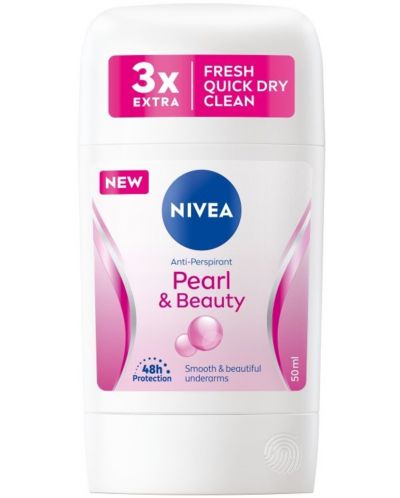 Nivea Стик против изпотяване Pearl & Beauty, 50 ml - 1