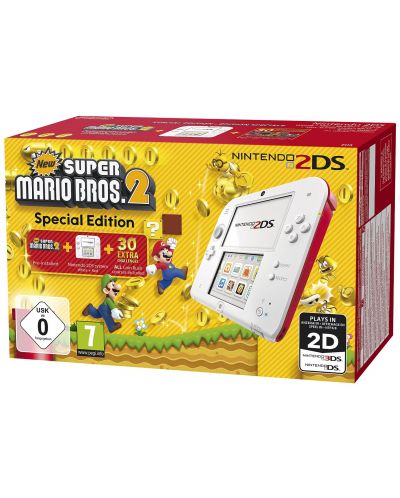 Nintendo 2DS + New Super Mario Bros. 2 Special Edition - 1