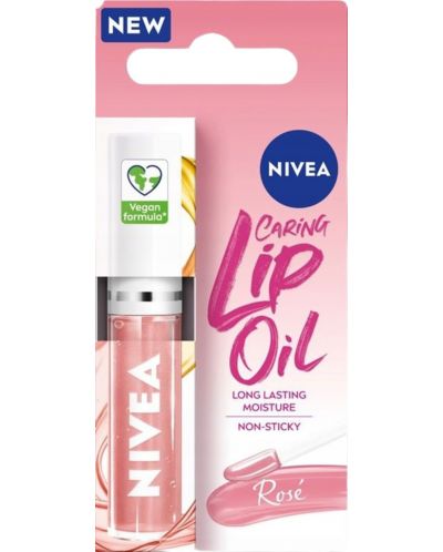 Nivea Гланц за устни Rose, 4.8 g - 1