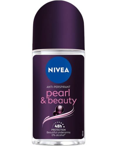 Nivea Рол-он против изпотяване Pearl & Beauty Black, 50 ml - 1