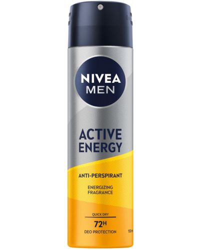 Nivea Men Спрей дезодорант Active Energy, 150 ml - 1