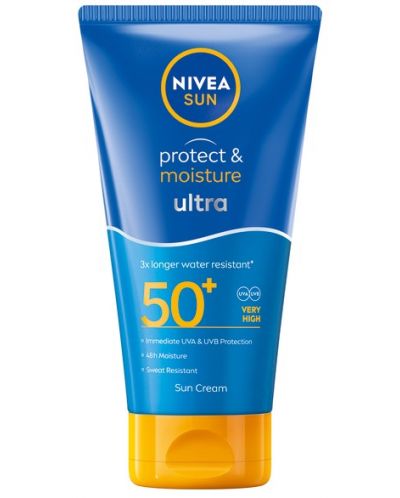 Nivea Sun Слънцезащитен лосион Protect & Moisture Ultra, SPF50+, 150 ml - 1