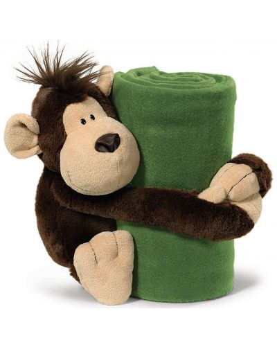 Одеяло Nici Wild Friends - с играчка маймунката Нарду - 1
