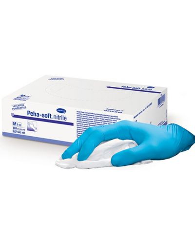 Peha-soft nitrile Нитрилни ръкавици, размер M, 100 броя, Hartmann - 1