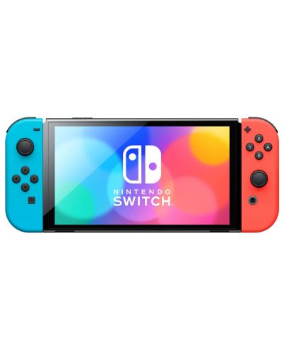 Nintendo Switch OLED - Neon Red & Neon Blue - 4