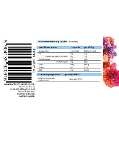 Niacinamide, 500 mg, 120 капсули, Osavi - 2