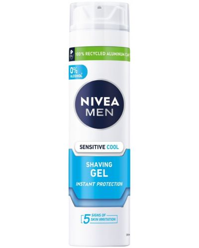 Nivea Men Гел за бръснене Sensitive Cool, 200 ml - 1