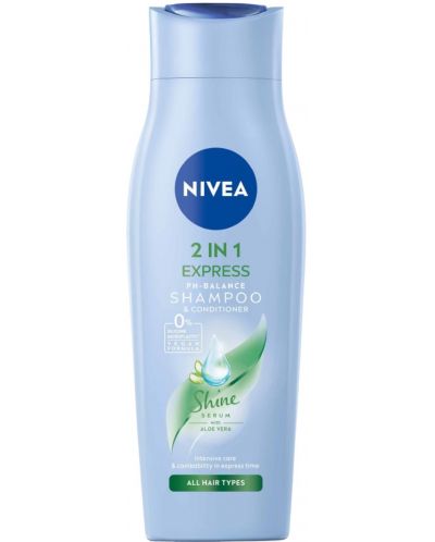 Nivea Шампоан и балсам, Care Express, 2 в 1, 250 ml - 1