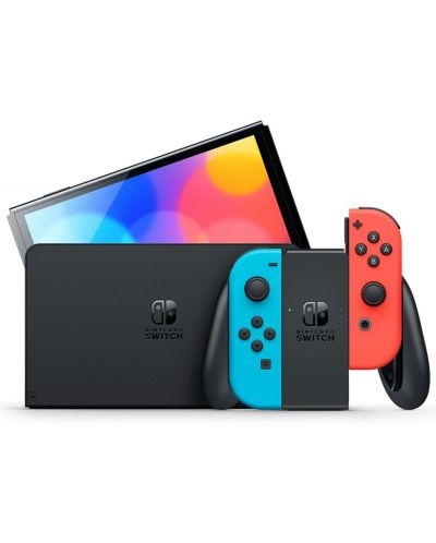 Nintendo Switch OLED - Neon Red & Neon Blue + Mario Kart 8 Deluxe + Booster Course и 90 дни NSO Pass - 3