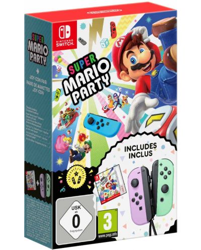 Nintendo Switch Joy-Con (комплект контролери) Super Mario Party - 1