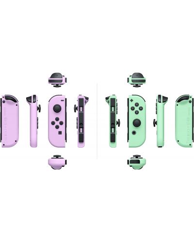Nintendo Switch Joy-Con (комплект контролери) лилаво/зелено - 3