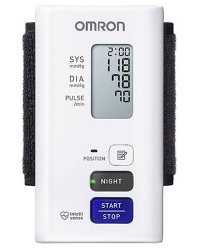 NightView Автоматичен апарат за кръвно налягане, за китка, Omron - 1