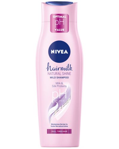 Nivea Hairmilk Шампоан Natural Shine, 250 ml - 1