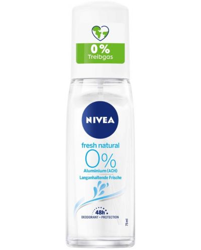 Nivea Спрей дезодорант с помпа Fresh Natural, 75 ml - 1