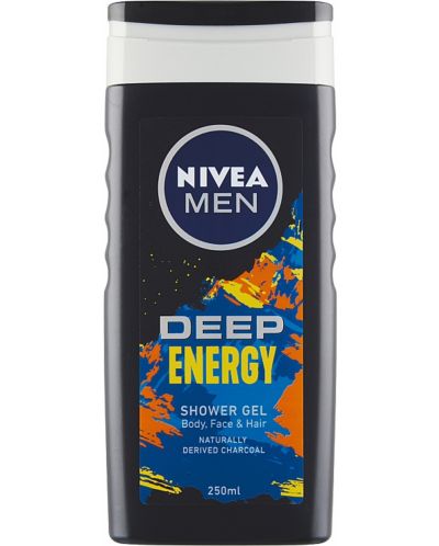 Nivea Men Душ гел Deep Energy, лимитирана серия, 250 ml - 1