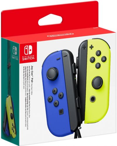 Nintendo Switch Joy-Con (комплект контролери) синьо/жълто - 1