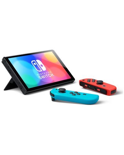 Nintendo Switch OLED - Neon Red & Neon Blue - 5
