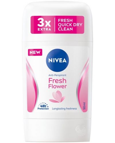 Nivea Стик против изпотяване Fresh Flower, 50 ml - 1