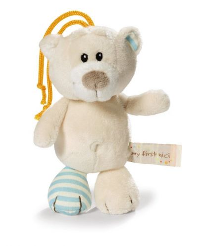 Плюшена играчка My First Nici - Меченце с връвчица