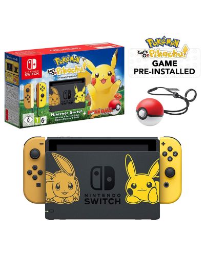 Nintendo Switch + Pokemon: Let's Go Pikachu & Poke Ball Plus - 3