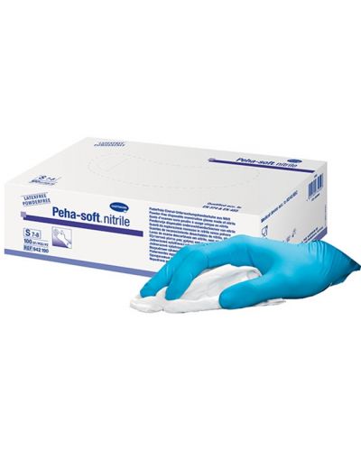 Peha-soft nitrile Нитрилни ръкавици, размер S, 100 броя, Hartmann - 1