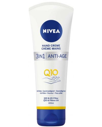 Nivea Крем за ръце 3 в 1 Anti Age Q10+, 100 ml - 1