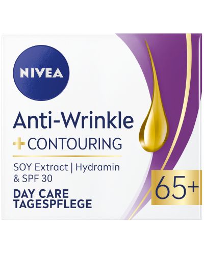 Nivea Anti-Wrinkle Комплект против бръчки - Контуриращ дневен крем и нощен крем 65+, 2 х 50 ml - 5