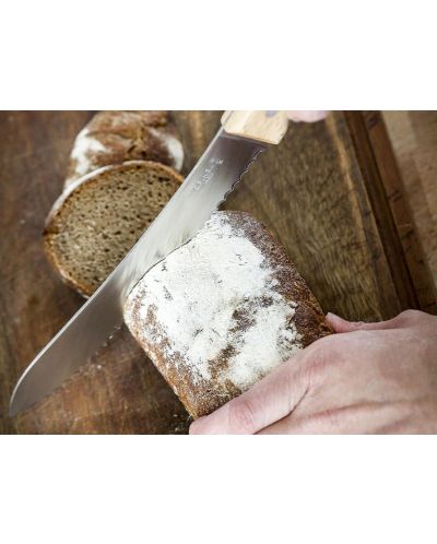 Нож за хляб Opinel - Parallele 116, 21 cm, бук - 2
