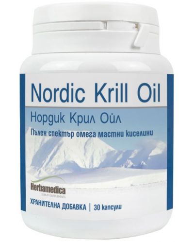 Nordic Krill Oil, 30 капсули, Herbamedica - 1