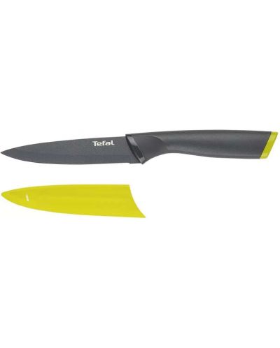 Нож за плодове и зеленчуци Tefal - K1220704, 12 cm, черен/зелен - 2