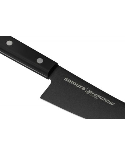 Нож на главния готвач Samura - Shadow, 16.6 cm, черно незалепващо покритие - 4