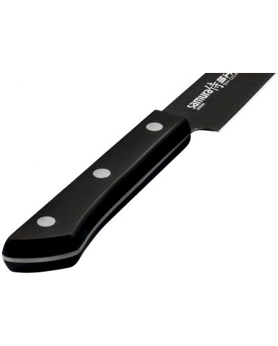 Нож за рязане на слайсове Samura - Shadow, 19.6 cm, черно незалепващо покритие - 2