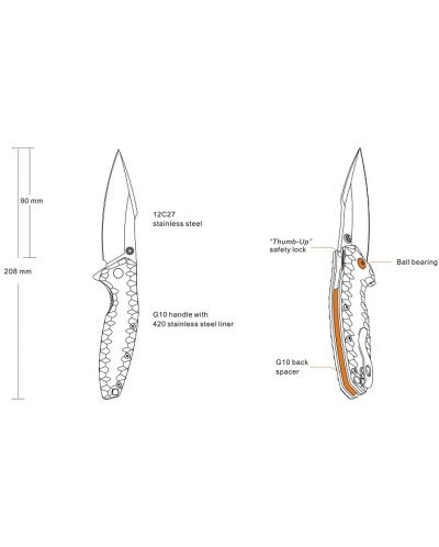 Нож Ruike - P843-B - 3