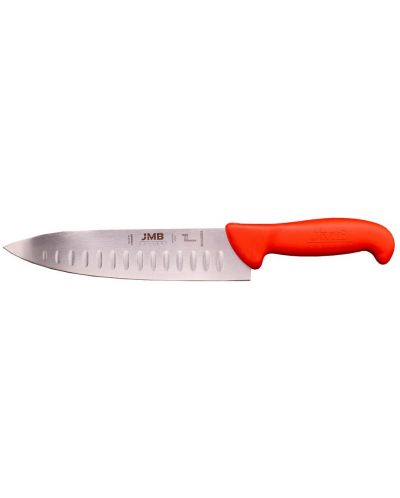 Нож сантоку JMB - H1-Grip, твърдо острие, 20 cm, червен - 1
