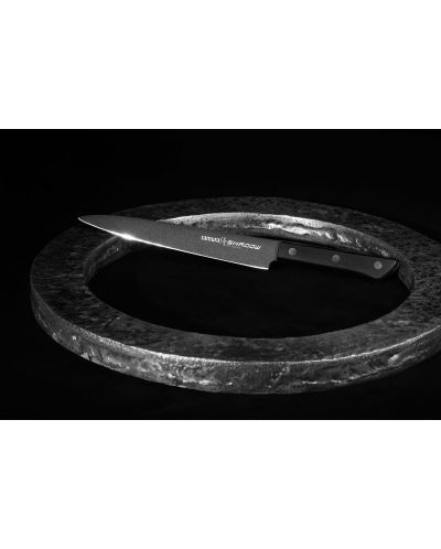 Нож за рязане на слайсове Samura - Shadow, 19.6 cm, черно незалепващо покритие - 7