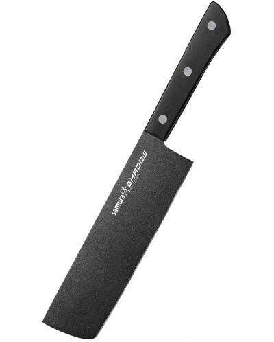 Нож за зеленчуци Samura - Shadow Nakiri, 17 cm, незалепващо покритие - 1