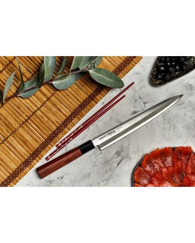 Нож за риба Samura - Okinawa Yanagiba, 24 cm, едностранно заточен - 4