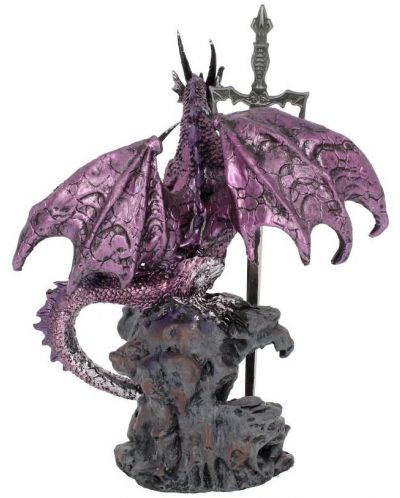 Нож за писма Nemesis Now Adult: Dragons - Purple Dragon, 20 cm - 4